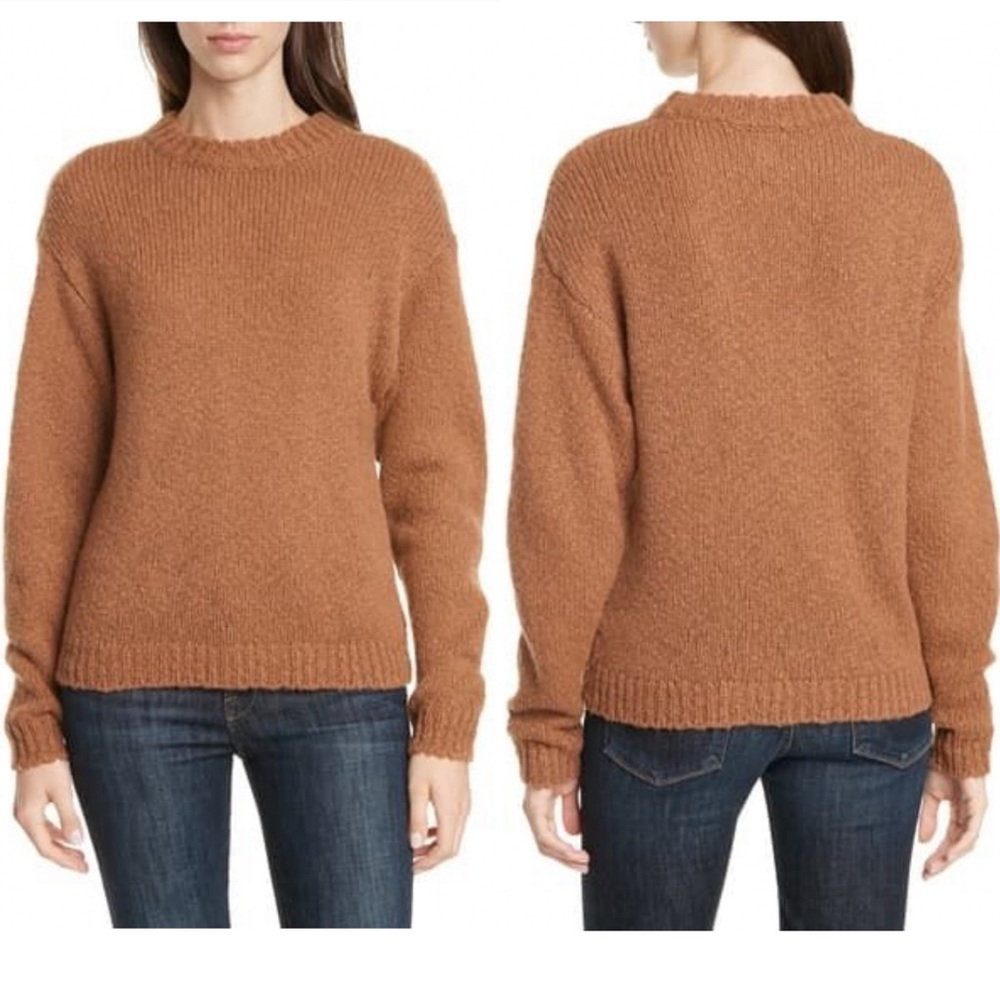 Lewit Crewneck Sweater in Brown Carob